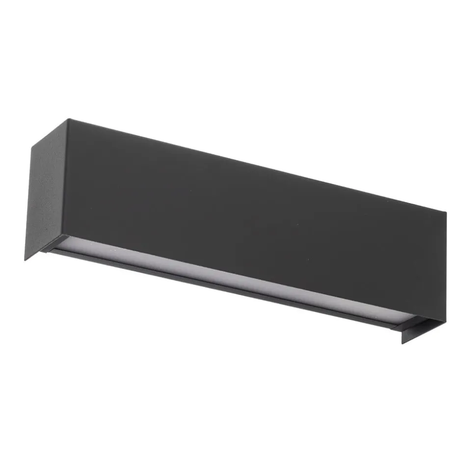 Væglampe Straight XS, bredde 26 cm, grafit