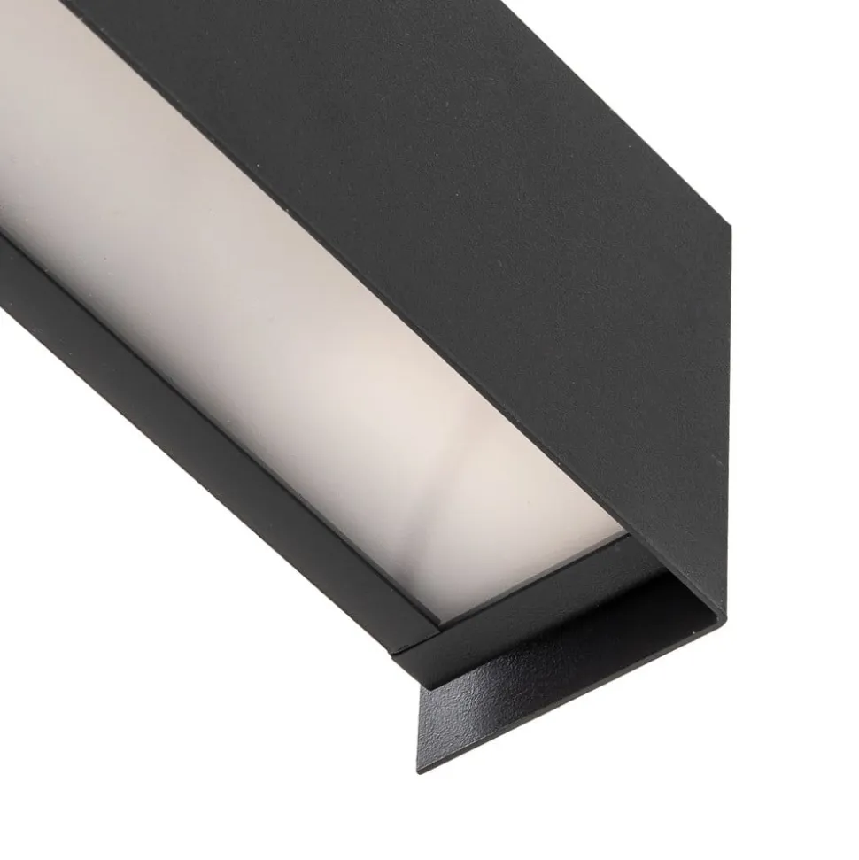 Væglampe Straight XS, bredde 26 cm, grafit