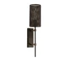 Væglampe Wall, titanfarvet, højde 48 cm, stål