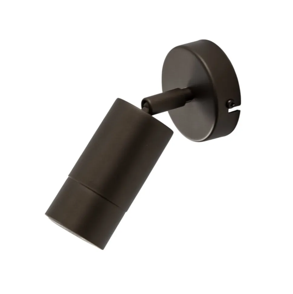 Vægspot Link, titan-guldfarvet, bredde 8 cm, stål