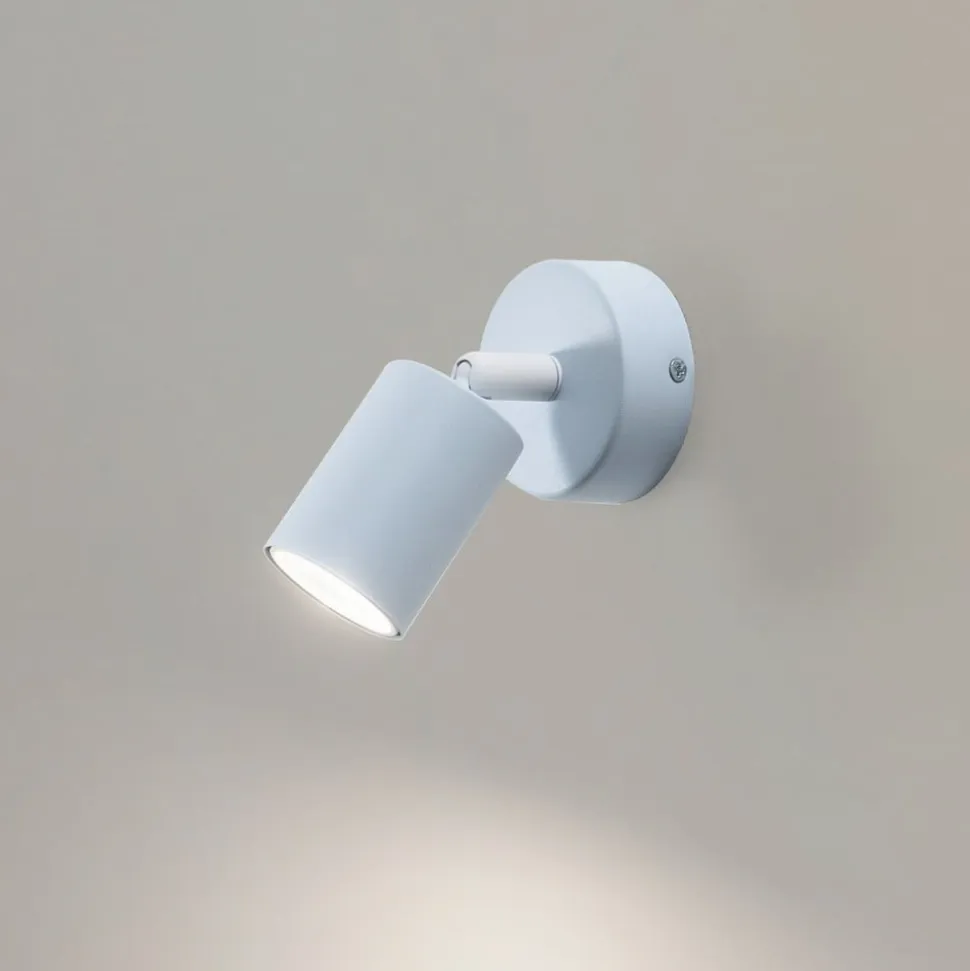Vægspot Livia, blå, 13 cm, metal, justerbar, GU10