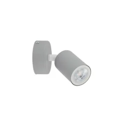 Vægspot Livia, grå, 13 cm, metal, justerbar, GU10