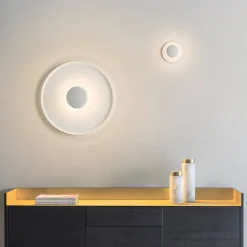Vibia Top LED-væglampe Ø 60 cm hvid