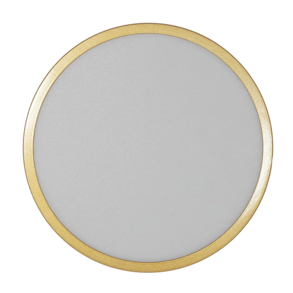 Vika LED-loftlampe, rund, mat guld, Ø 30 cm