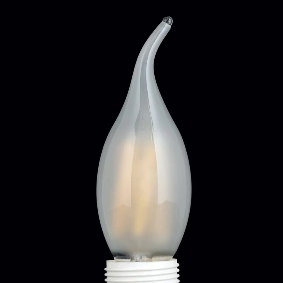 Vindstød LED-kerte E14 4,5 W 2.700 K mat, dæmpes