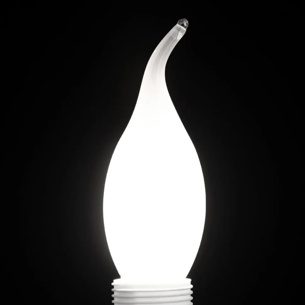 Vindstød LED-kerte E14 4,5 W 2.700 K mat, dæmpes