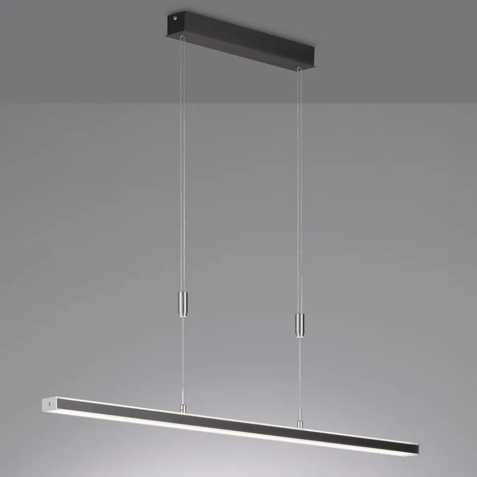 Vitan LED-pendel, sandsort, længde 115 cm, 2-lys, CCT