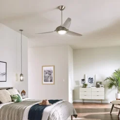 Voya LED-loftventilator, creme