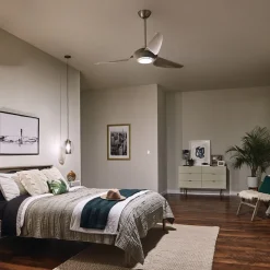 Voya LED-loftventilator, creme