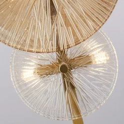 Wagon Wheel gulvlampe, 6-lys