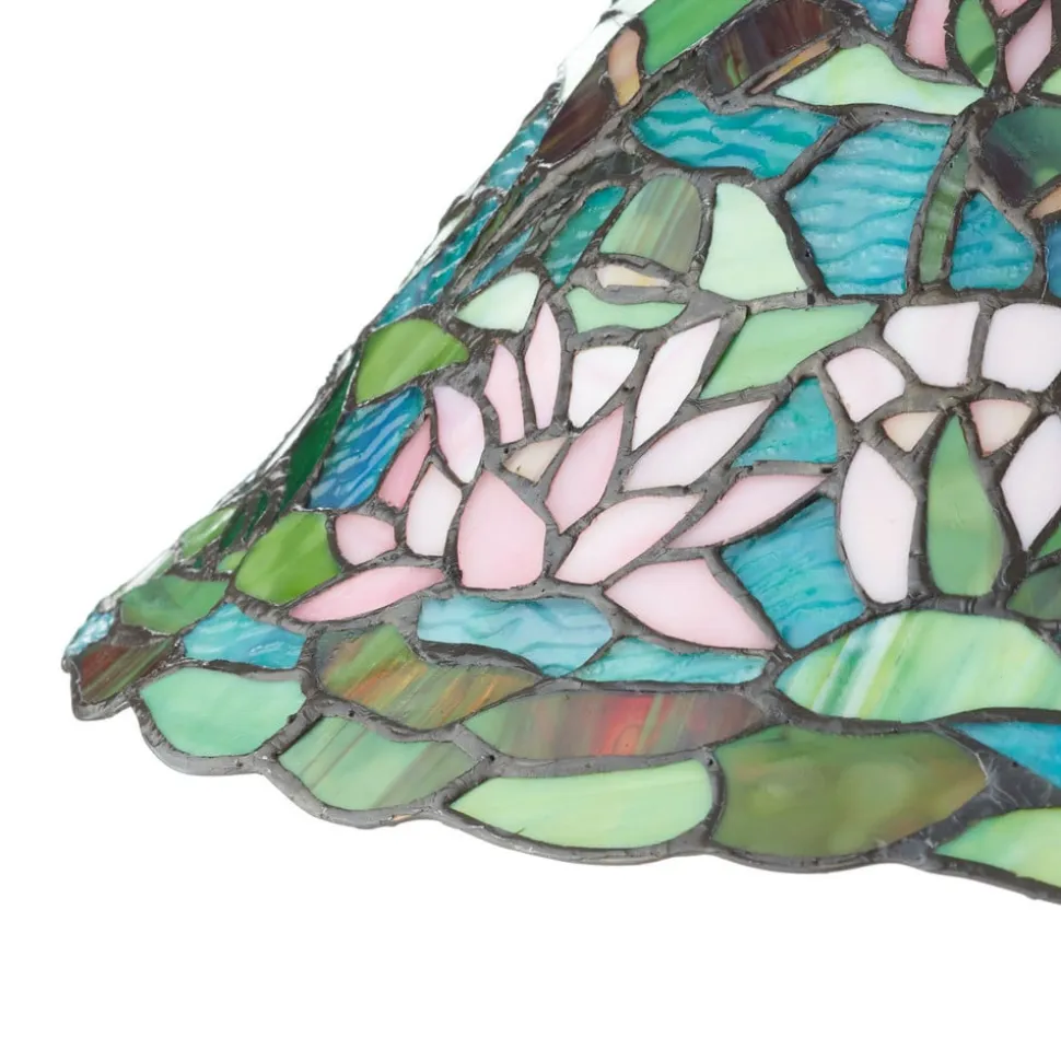 Waterlily fortryllende bordlampe i Tiffany-stil