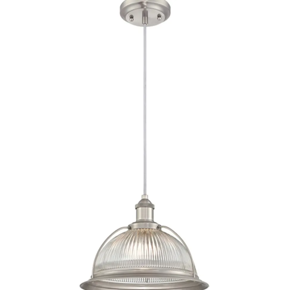 Westinghouse 6338740 hængelampe, glas, nikkel
