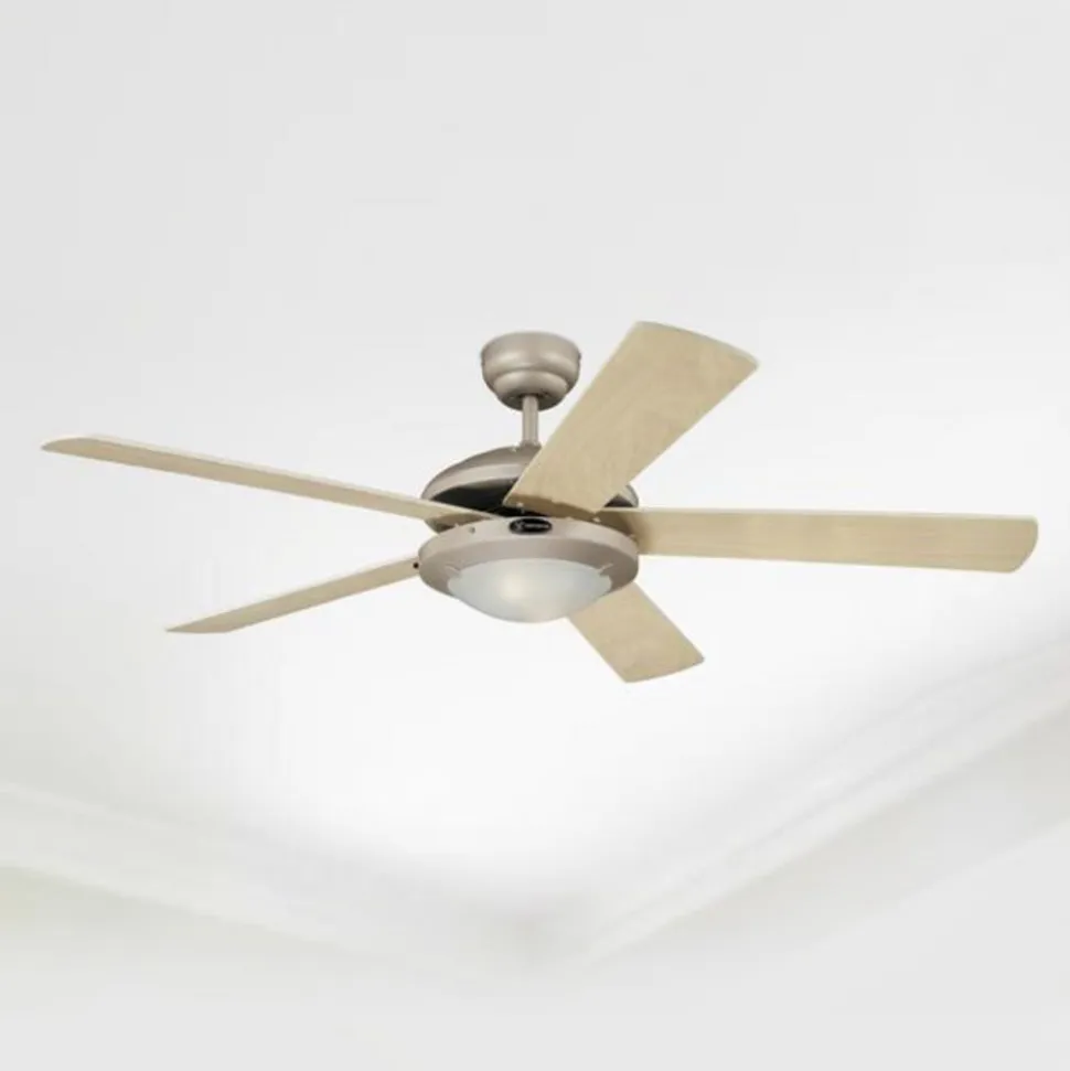 Westinghouse Comet Titan ventilator, hvid og ahorn