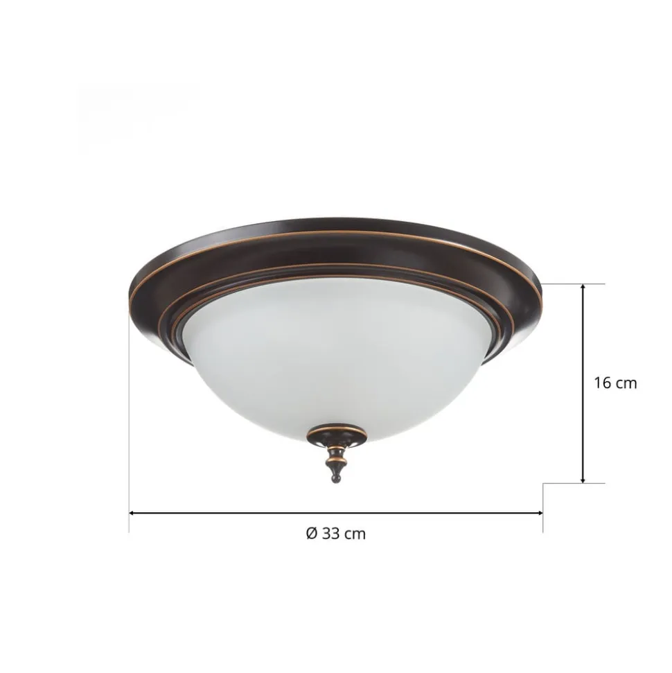 Westinghouse Harwell loftlampe, bronze