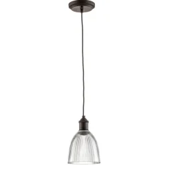 Westinghouse hængelampe 6338540, rillet glas