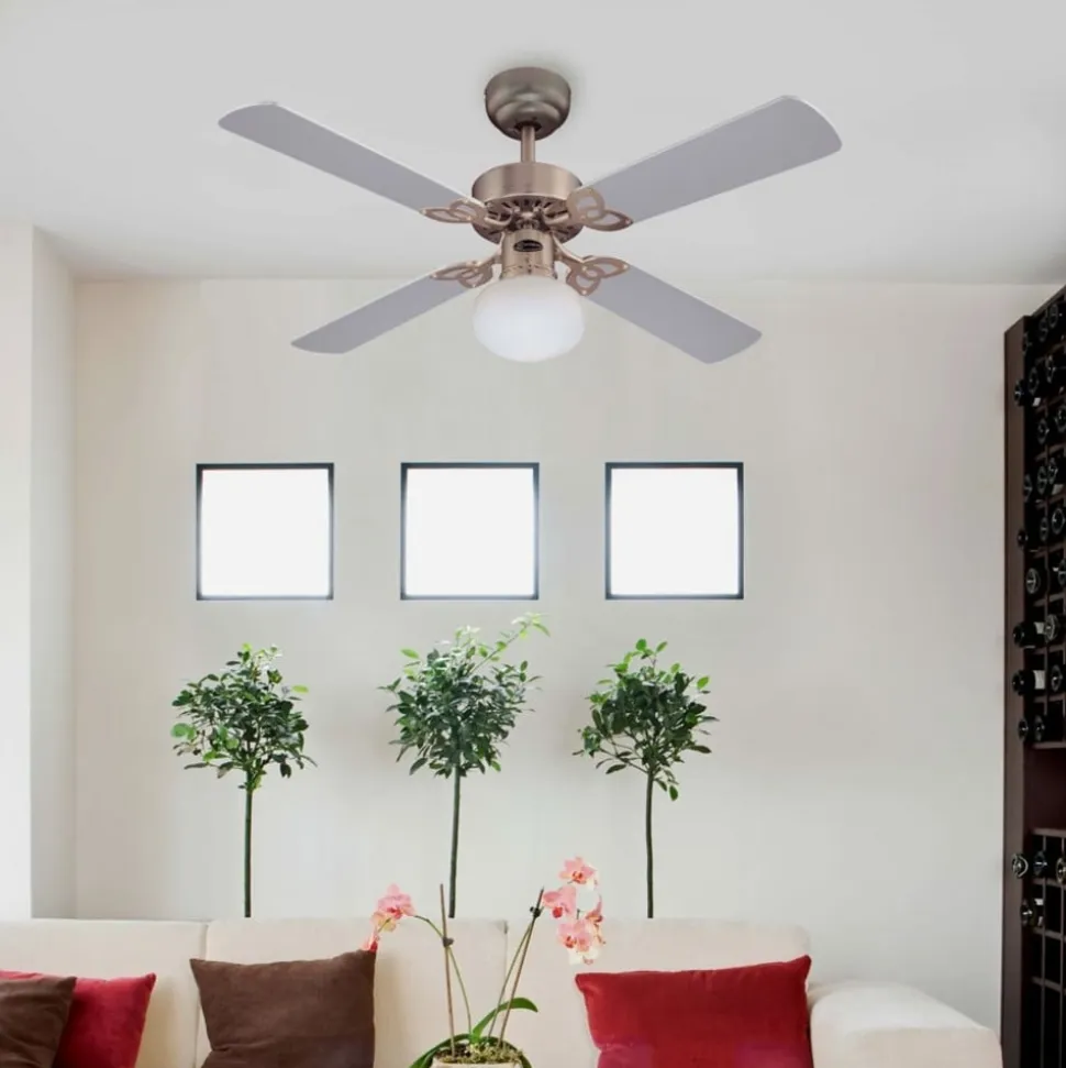 Westinghouse Vegas ventilator m. lys Lys, aluminium b.