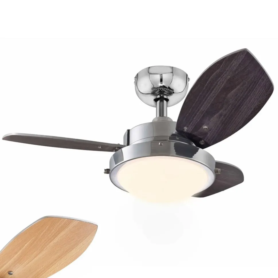 Westinghouse Wengue loftventilator, E14-lampe