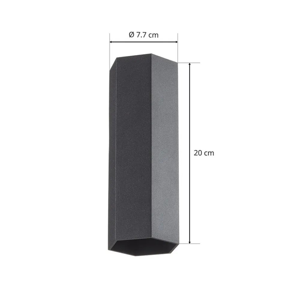 WEVER & DUCRÉ Hexo mini 2.0 væglampe 20 cm sort
