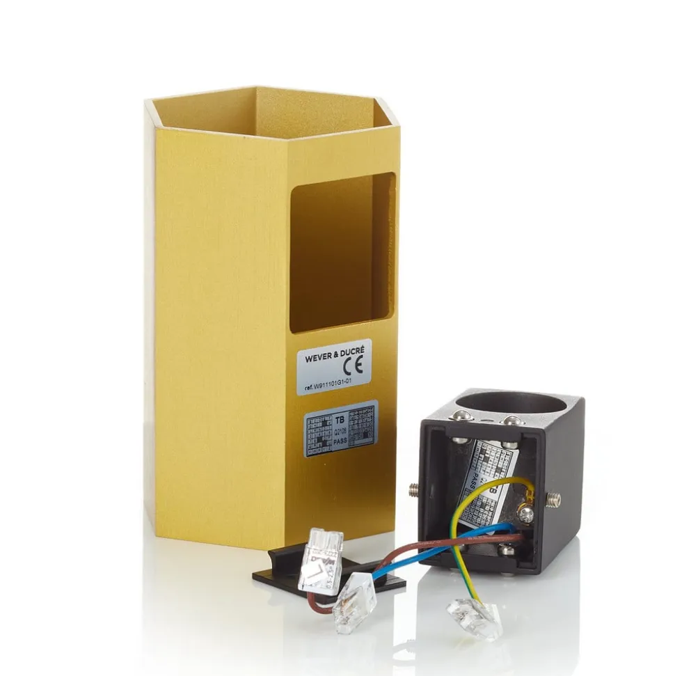WEVER & DUCRÉ Hexo mini 1.0 Væglampe 11,5 cm guld