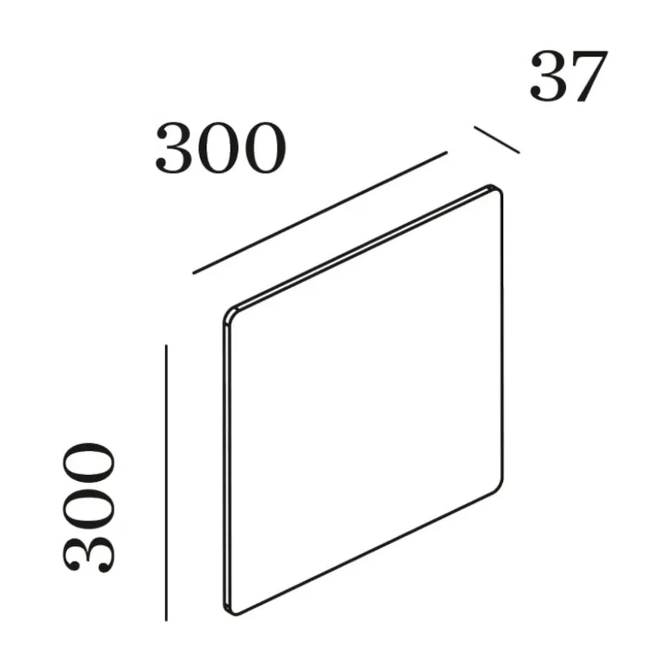 WEVER & DUCRÉ Miles 3.0 Væg 30x30cm marmor hvid