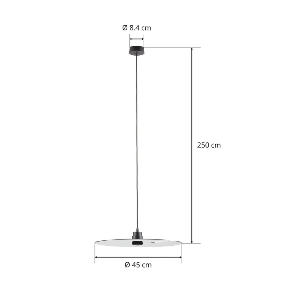 WEVER & DUCRÉ Mirro 2.0 Pendel 250 cm sort/krom