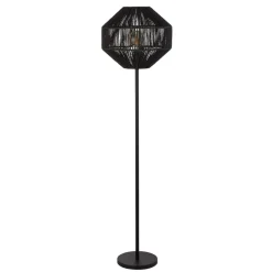 Wicker gulvlampe