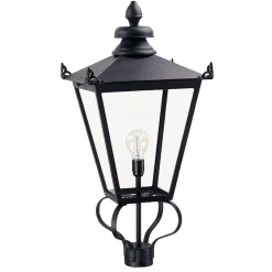 Wilmslow gadelampe, sort, 1 lyskilde, højde 82,5cm
