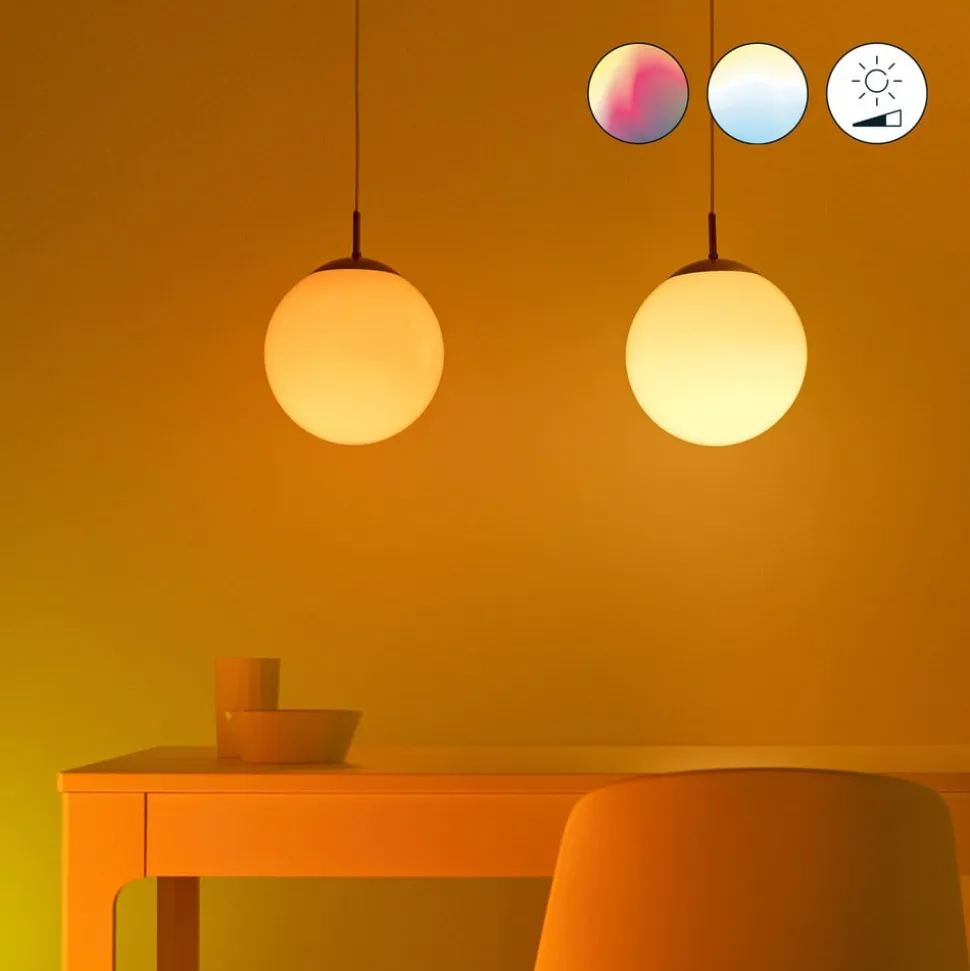 WiZ A60 LED mat WiFi E27 8,5W RGBW fjernbetjening 2-pak