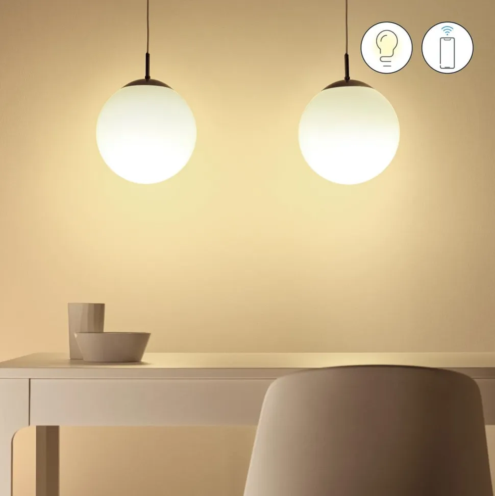 WiZ A60 LED-pære mat WiFi E27 8,5W RGBW 2-pak