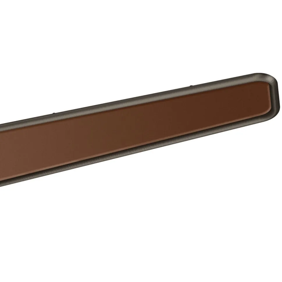 Xety LED-loftventilator, olieret bronze, børstet