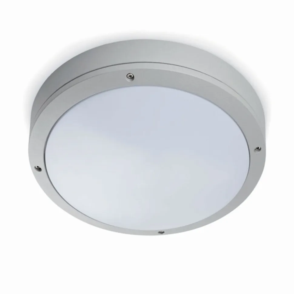 Yen udendørs loftlampe, lysegrå, Ø 28 cm, E27