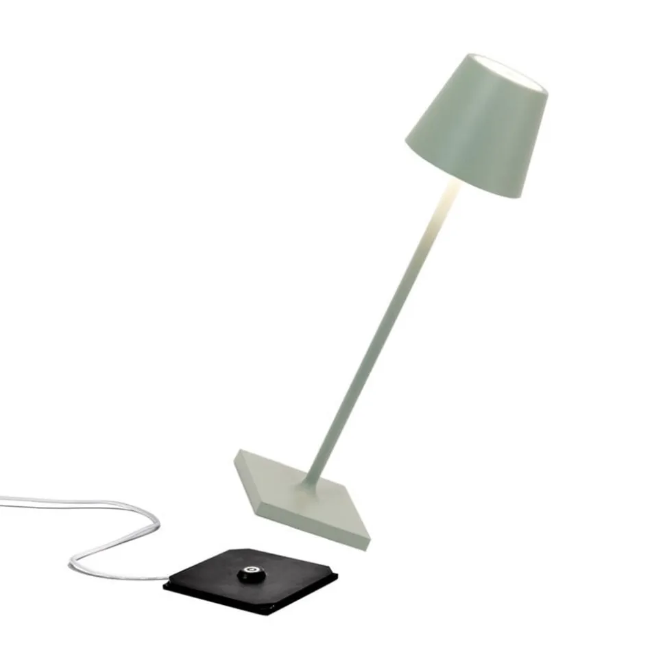 Zafferano Poldina mikro batterilampe IP65 salvie