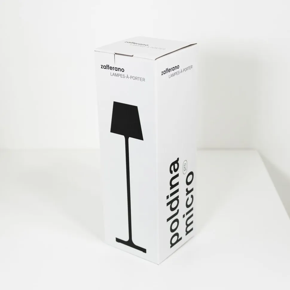 Zafferano Poldina mikro batterilampe IP65 rød