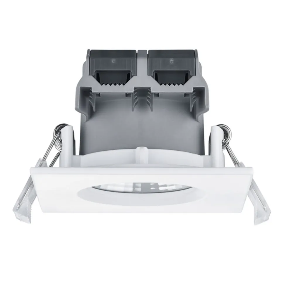 Zagros IP65 LED-indbygningsspot kantet, mat hvid