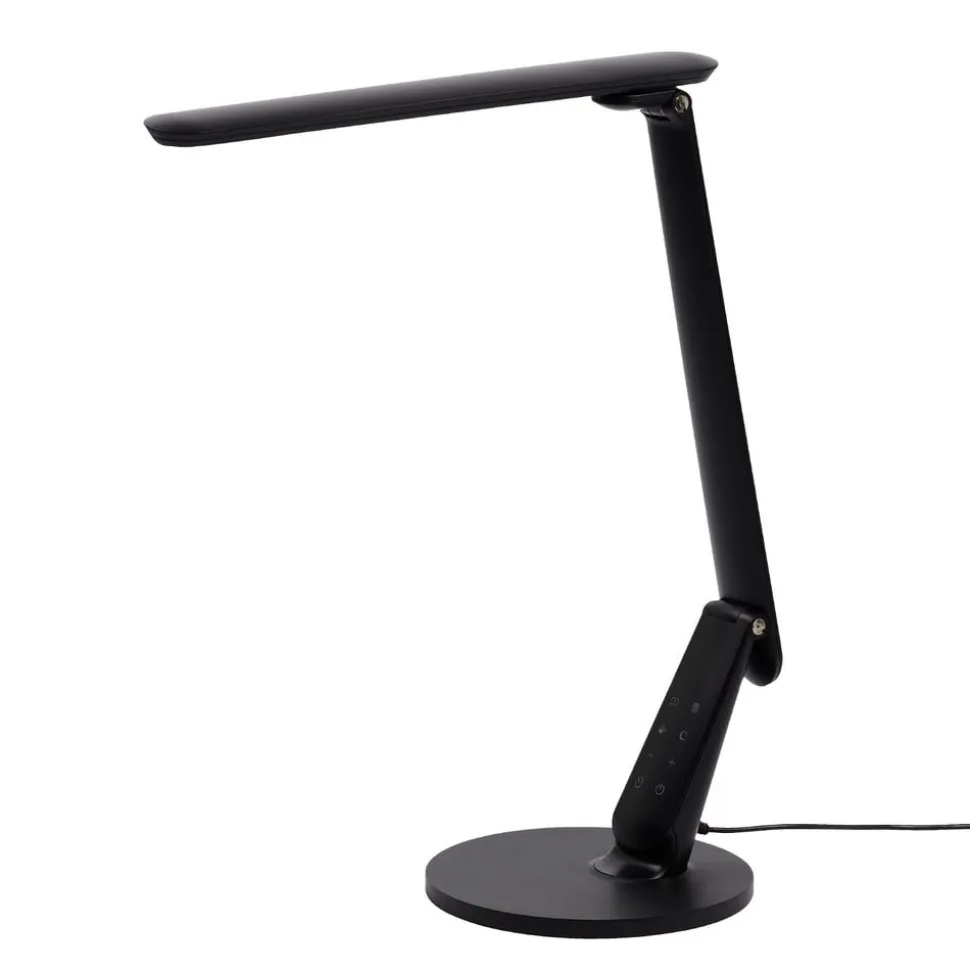 Zig LED-skrivebordslampe med betjeningspanel, sort