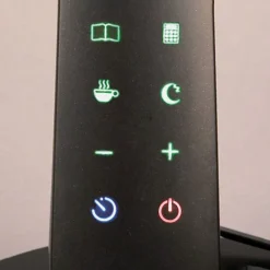 Zig LED-skrivebordslampe med betjeningspanel, sort