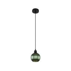 Zumba pendel, grøn, Ø 15 cm, glas
