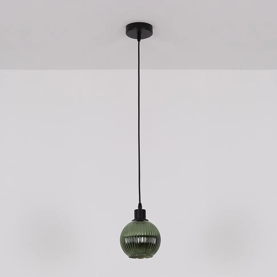 Zumba-pendel, bronzefarvet, Ø 15 cm, glas